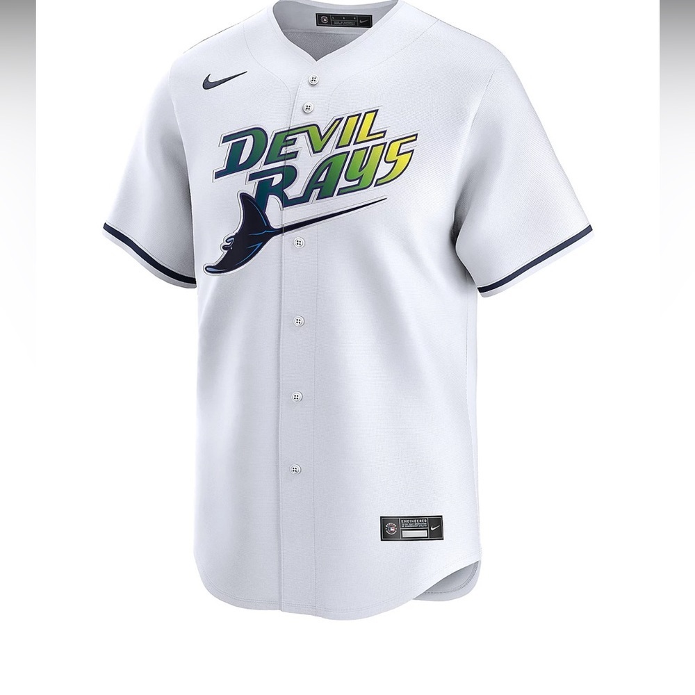 Nike White and Blue Men's Jersey caja 2 - Picture 1 of 6